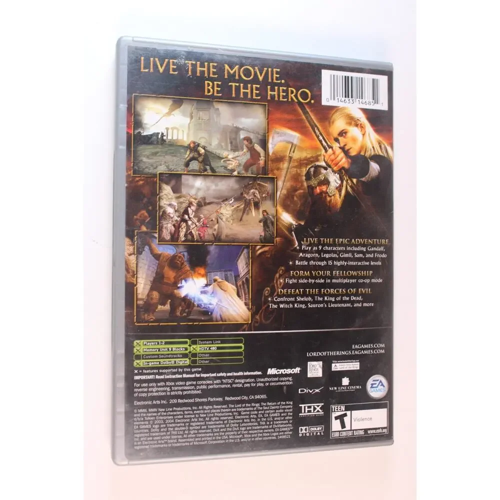 Lord of the Rings Return of the King (Original Xbox) Complete, Tested/Works